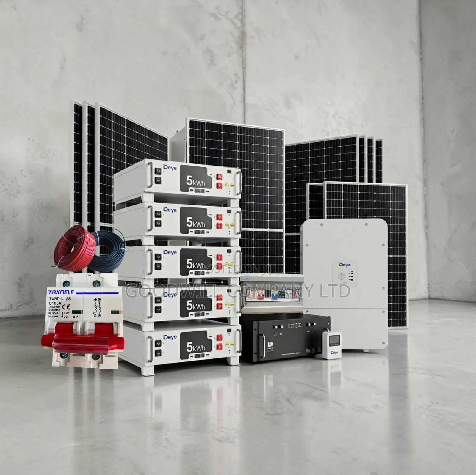 25kwh Deye Solar System Full Kit