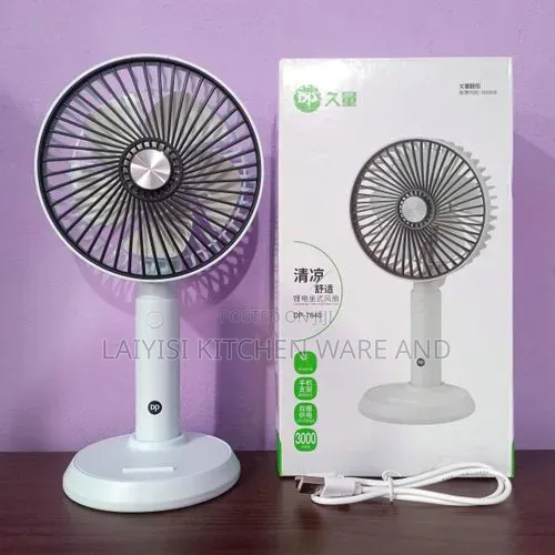 Dp Portable High Quality Desktop Rechargeable Handheld Fan Dp-7640