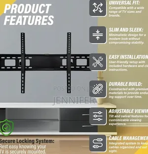 Rf-66t Tilted Wall Mounted Tv Stand 40" to 85"
