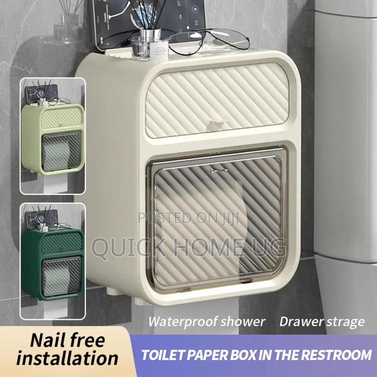 Toilet Paper Holder, Wallmounted Toilet Tissue Holder