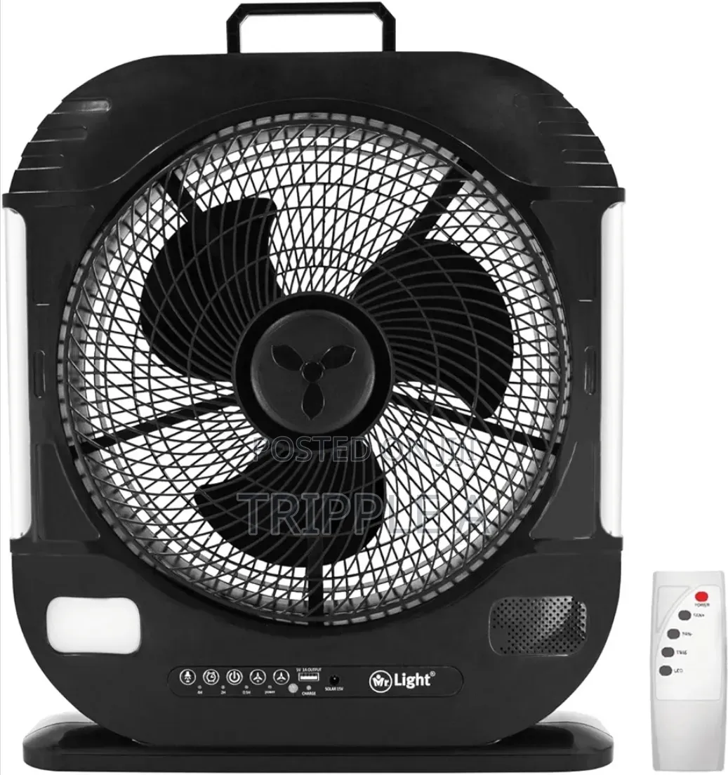 Geepas 12" Rechargeable Fan With Remote Control