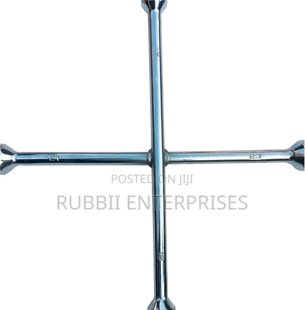 4-Way Cross Lug Wrench / Cross Wrench(17, 19, 21, 23mm)