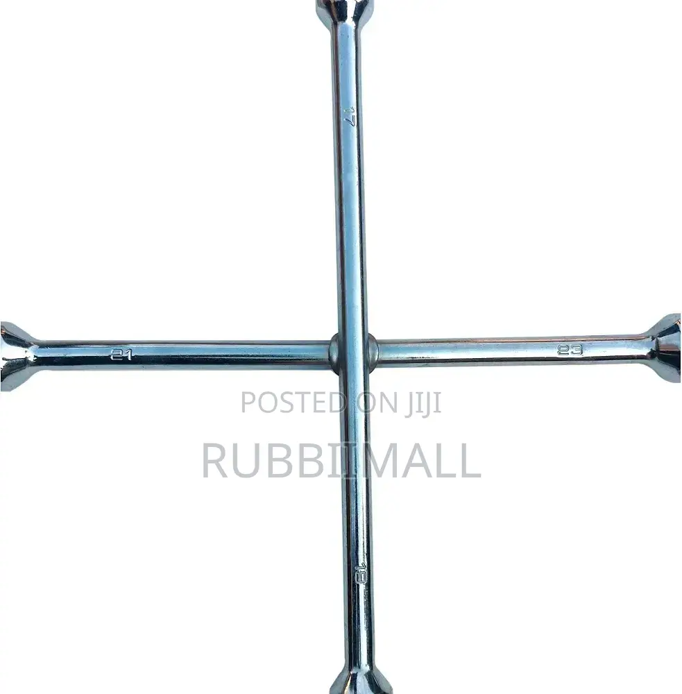 4-Way Cross Lug Wrench / Cross Wrench(17, 19, 21, 23mm)