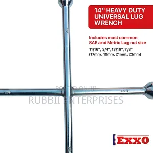 4-Way Cross Lug Wrench / Cross Wrench(17, 19, 21, 23mm)