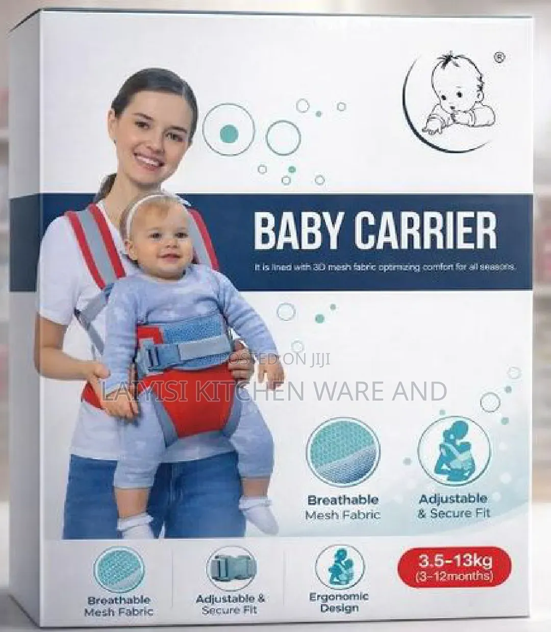 Comfortable, Adjustable Ergonomic Infant Carrier