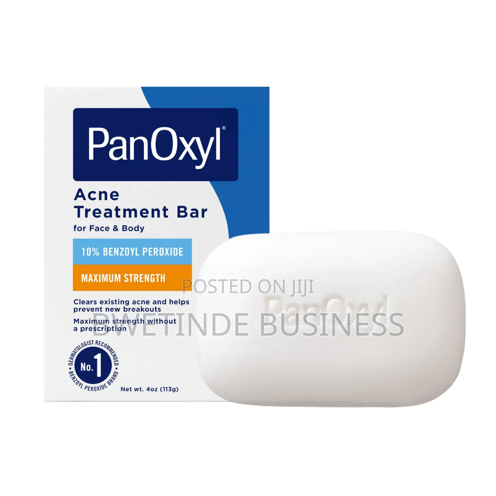 Panoxyl Benzoyl Peroxide Acne Treatment Bar Soap for Face Body 113g