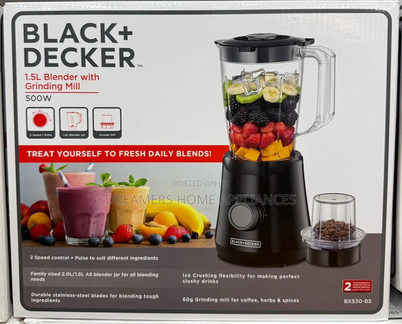 Black + Decker 1.5litre 2in1 Blender