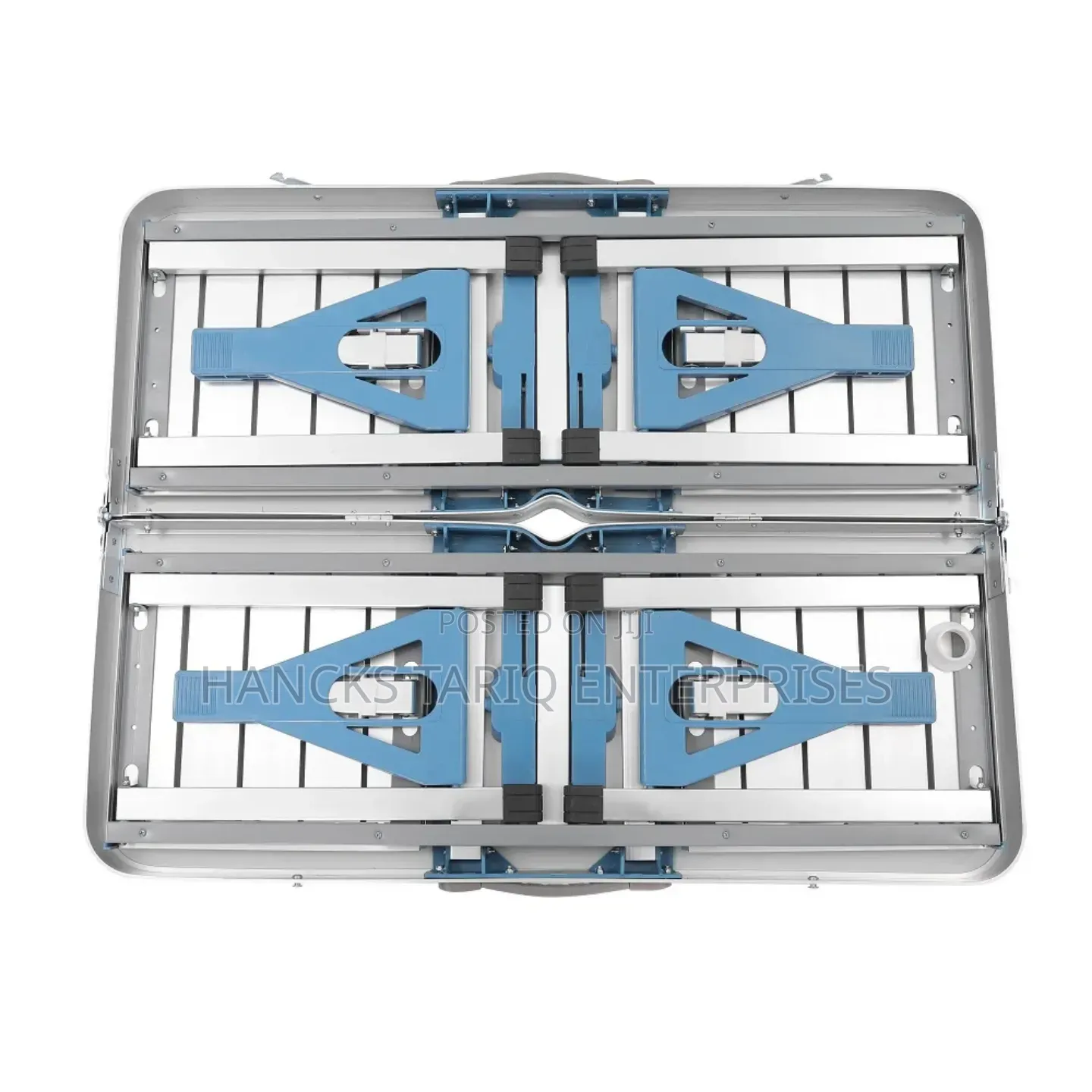 Foldable Aluminum Picnic Table With Integrated Seats