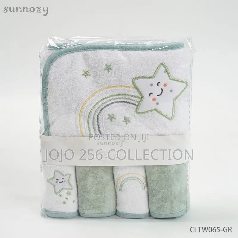 Hooded Towel and Washcloths