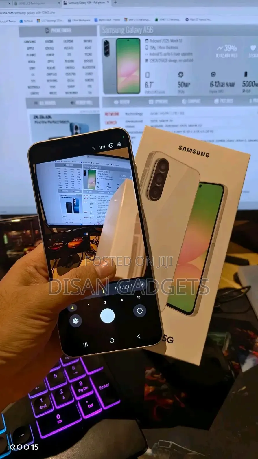 New Samsung Galaxy A56 256 GB Gray