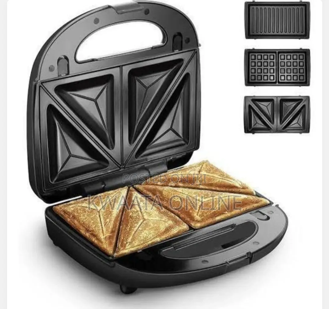 Hoffman's Simple Sandwich Maker – 1000w Rapid Heat, Non-Stick Plates