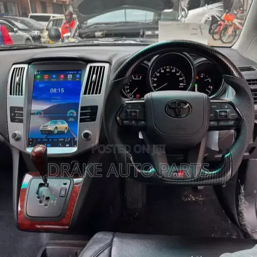 After Market Steering and Tesla Radio System for Harrier Kawundo