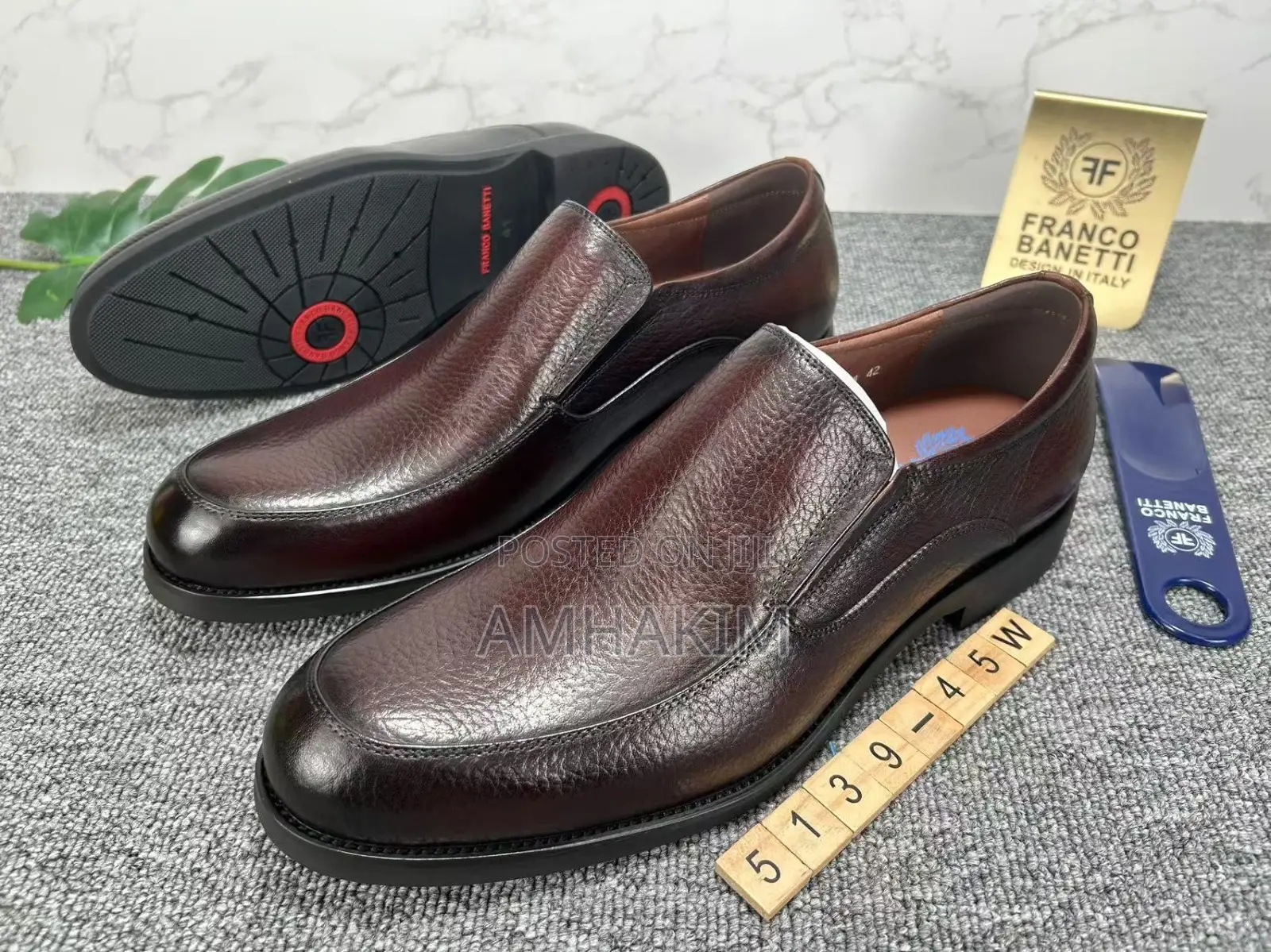 Men's Super Classic Franco Banetti Slip on Formal Shoes in Stock