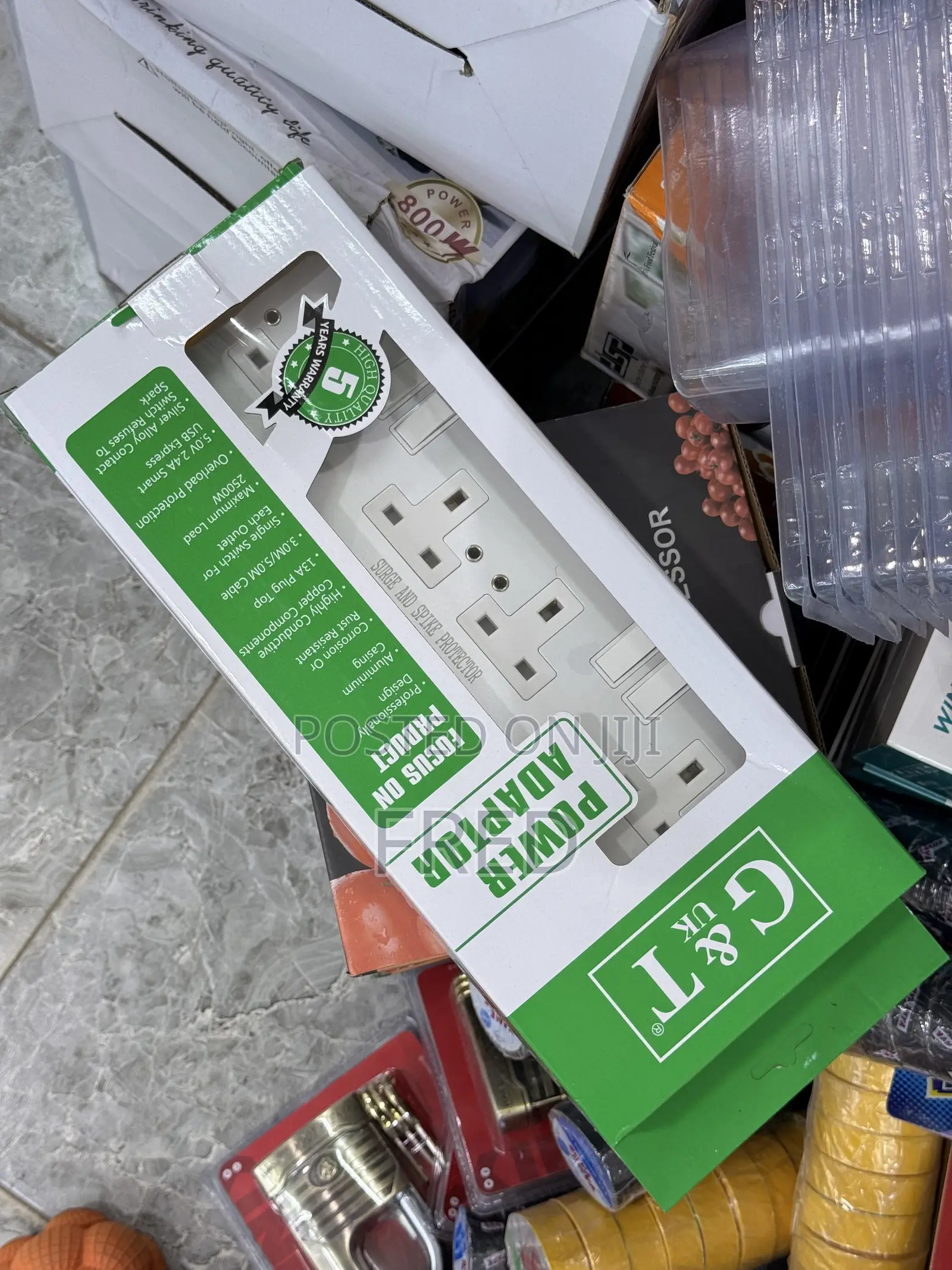 G T Uk Power Adaptor Extension Socket