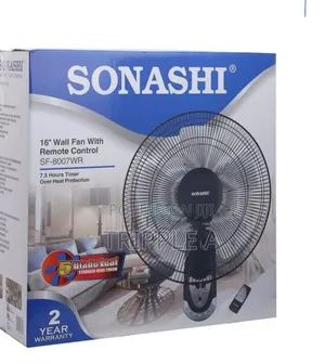 16 Inches Sonashi Wall Fan With Remote Now