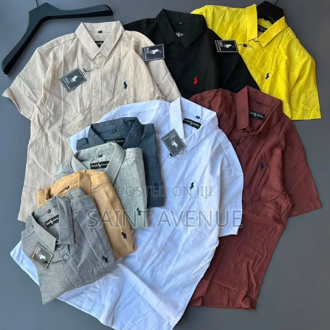 Premium Men's Short-Sleeve Linen Shirts