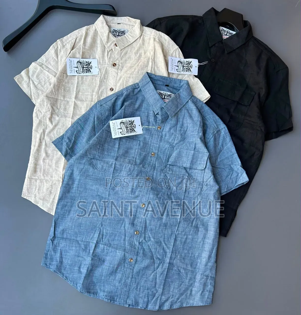 Premium Men's Short-Sleeve Linen Shirts