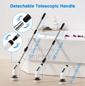 Cordless Electric Spin Scrubber With 7 Brush Heads