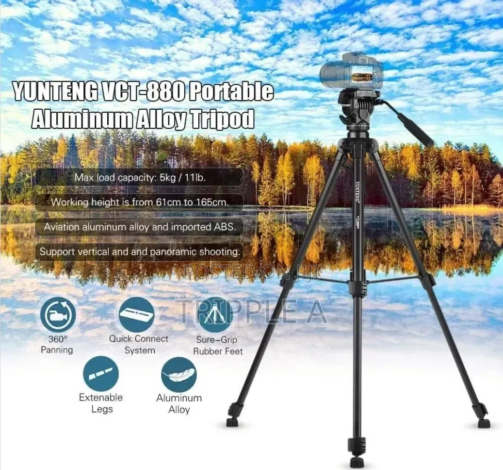 Yunteng VCT-880 Video Tripod