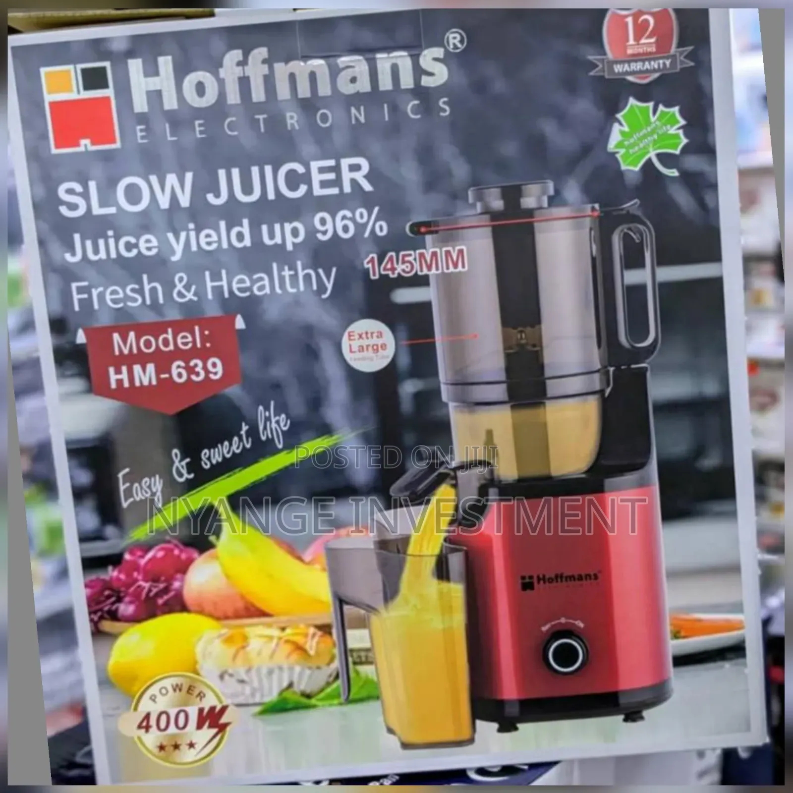 Slow Juicer. Hoffman Slow Juicer
