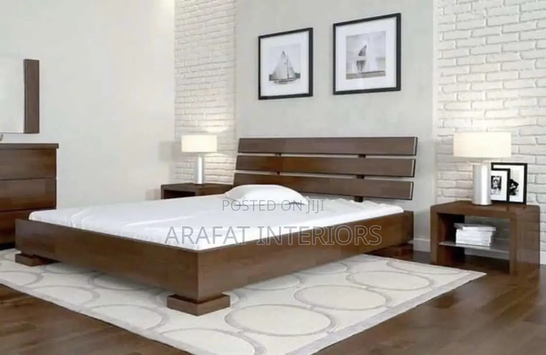Clean Lines. Solid Wood. Pure Comfort  Modern Dark Wood Platform Bed