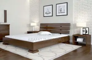 Clean Lines. Solid Wood. Pure Comfort  Modern Dark Wood Platform Bed