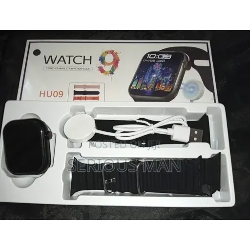 Hu09 Smart Watch Comes With Three Pairs of Straps.