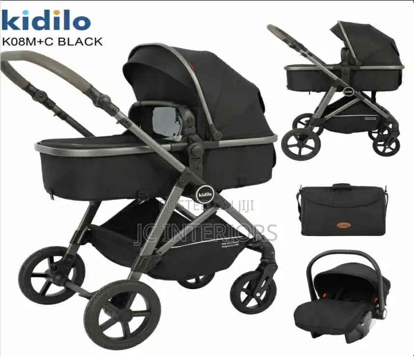 Kidilo -3- In- 1 Baby Stroller