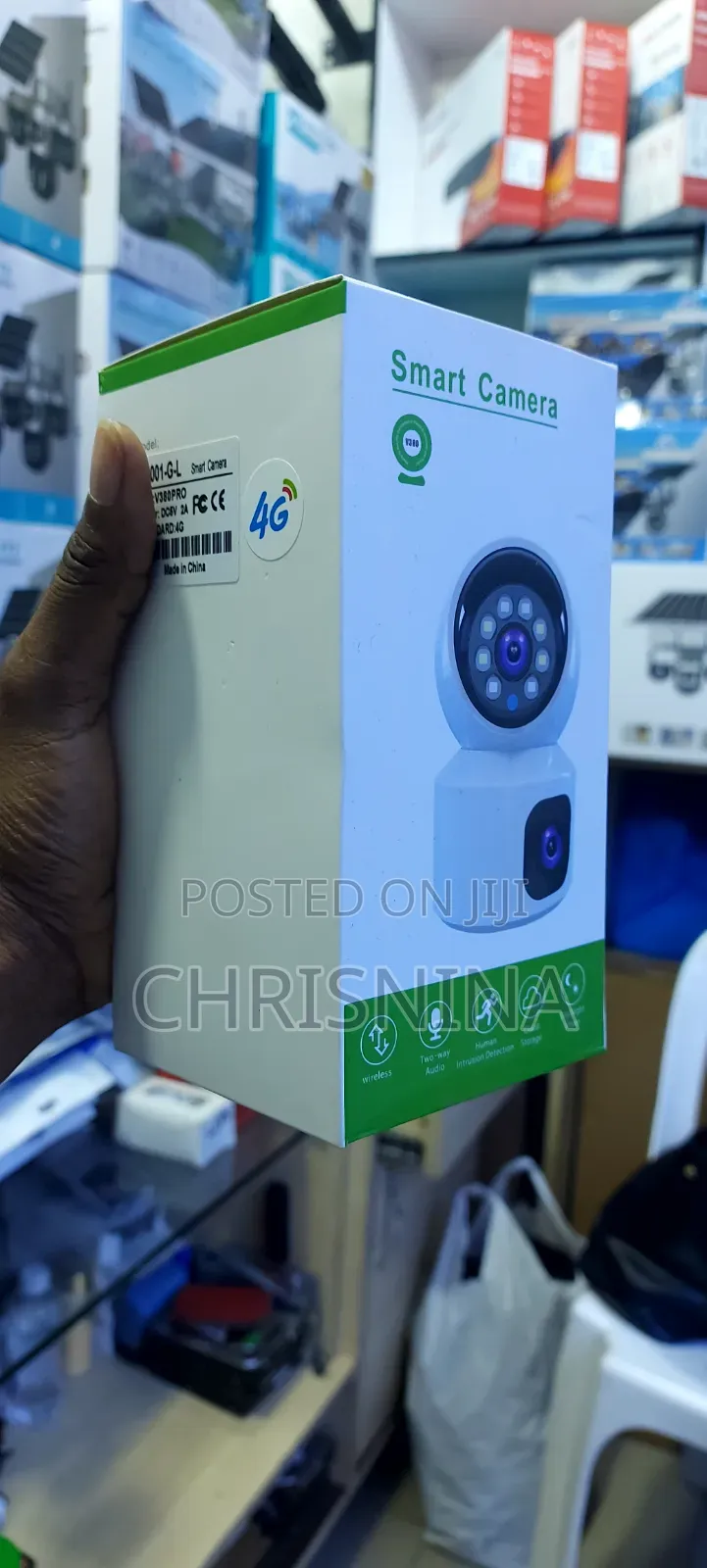4g Dual Lens Security Camera V380 Pro + Free Sd Card Installation