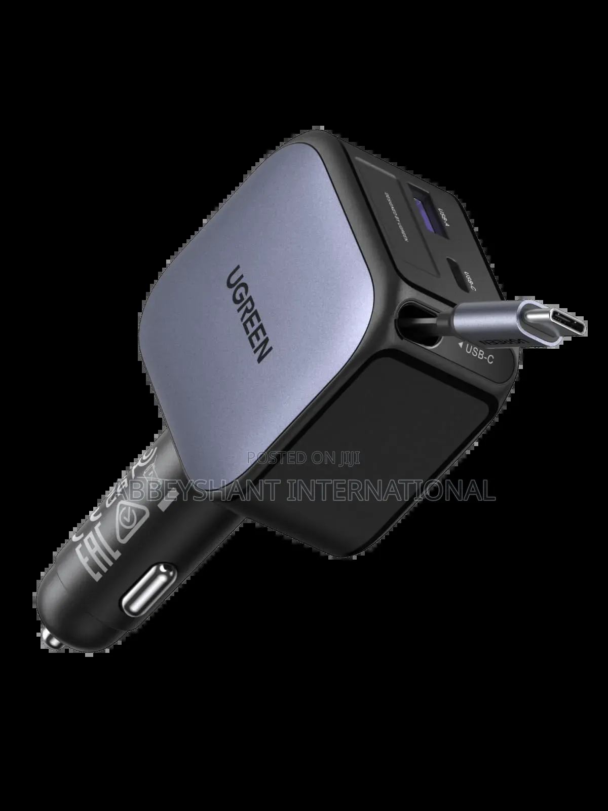 Ugreen Nexode 145w Fast Car Charger for Laptops, Tablets, and Phones