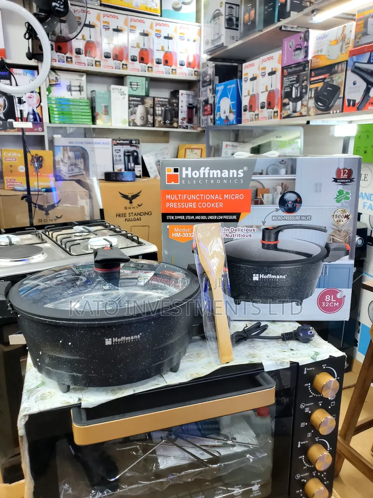 32cm 8l Electric Hoffmans Hot Pot Pressure Cooker