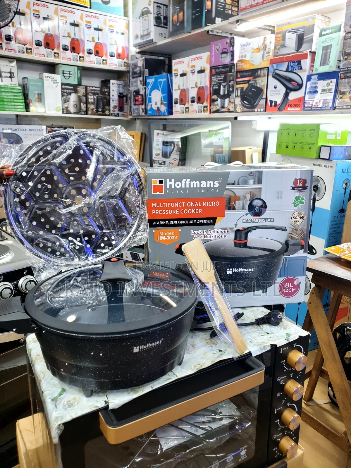 32cm 8l Electric Hoffmans Hot Pot Pressure Cooker
