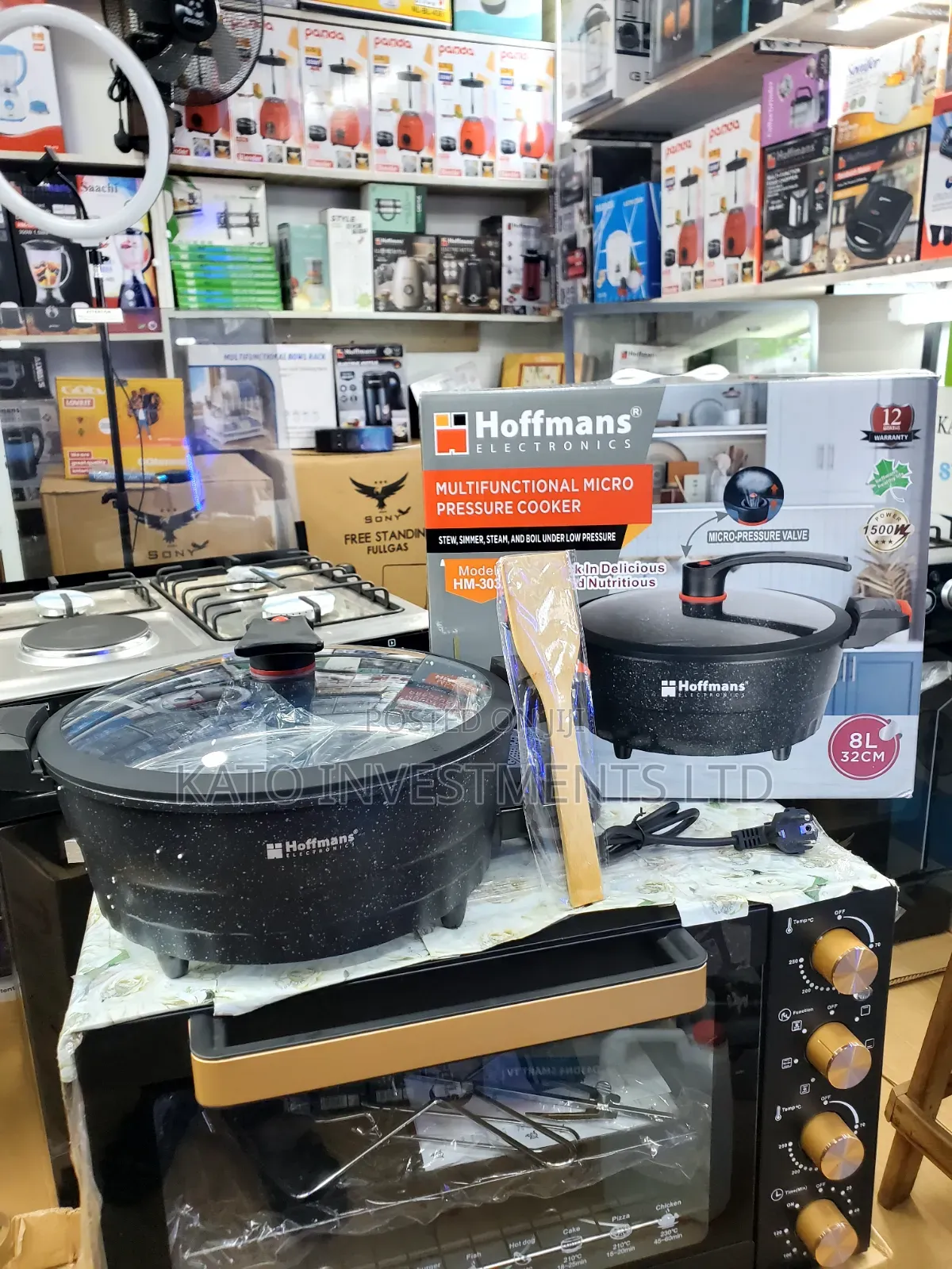 32cm 8l Electric Hoffmans Hot Pot Pressure Cooker
