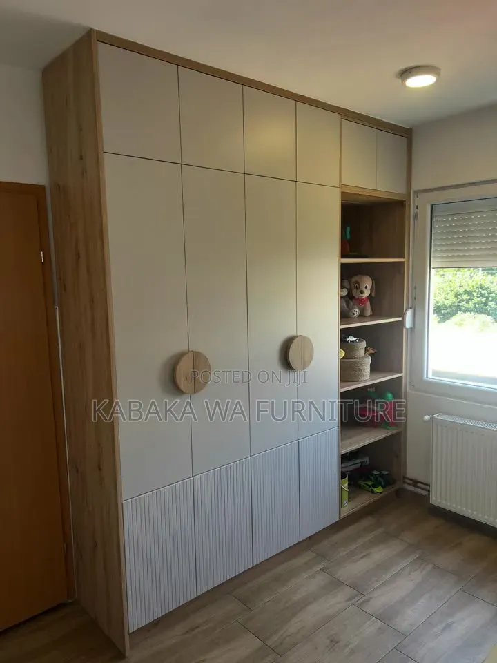 Henlo – /Oak Wardrobe/Brown Pink /Single Door /Kids Wardrobe