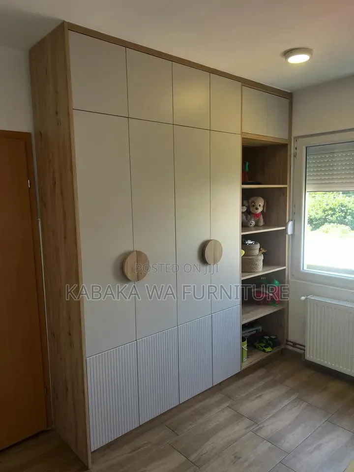 Henlo – /Oak Wardrobe/Brown Pink /Single Door /Kids Wardrobe