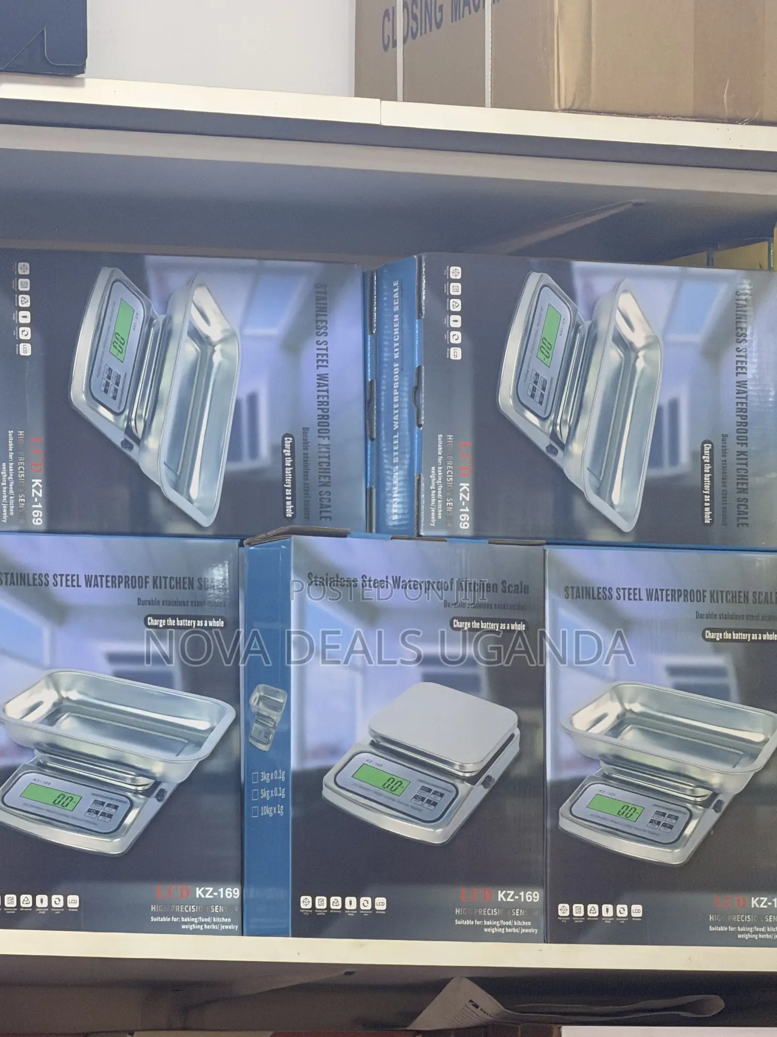 Stainless Steel Waterproof Digital Kitchen Weighing Scale 10kg Kz-169
