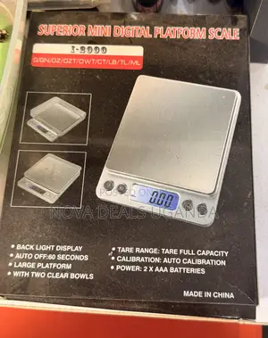 Superior Mini Digital Kitchen Weighing Platform Scale-LCD/Led Display