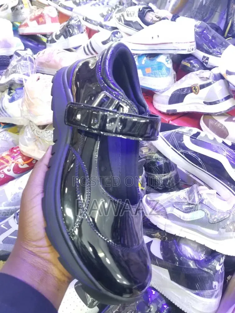 Girls Black School Shoes