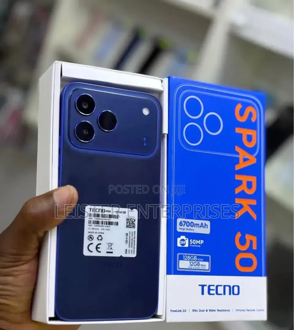 New Tecno Spark 50 128 GB Blue