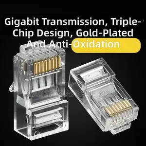 Rj45 Ethernet Cable Connectors, for Terminating Networking 100pcs