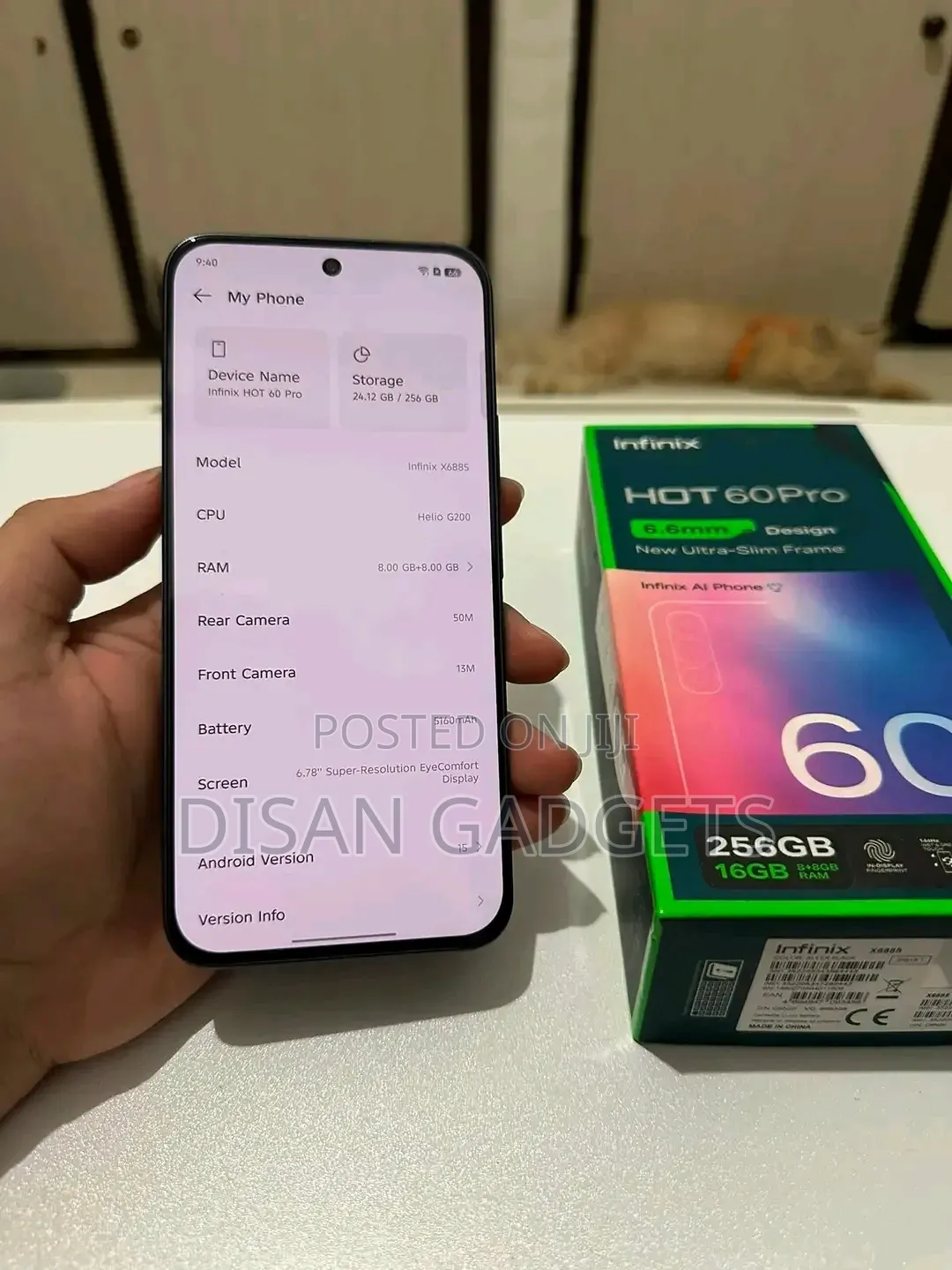 New Infinix Hot 60 Pro+ 256 GB Black