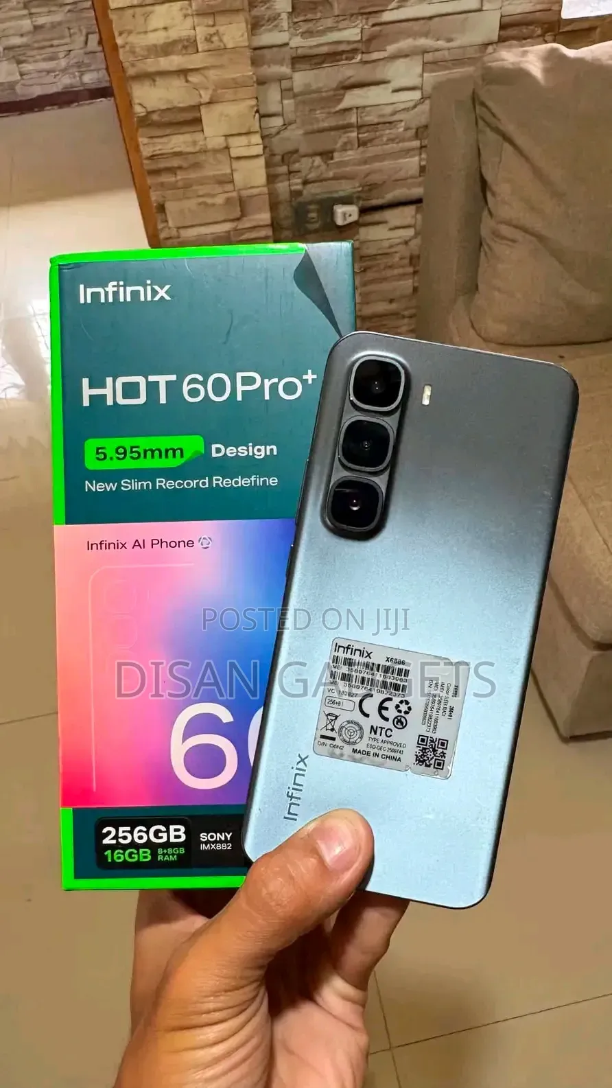 New Infinix Hot 60 Pro+ 256 GB Black