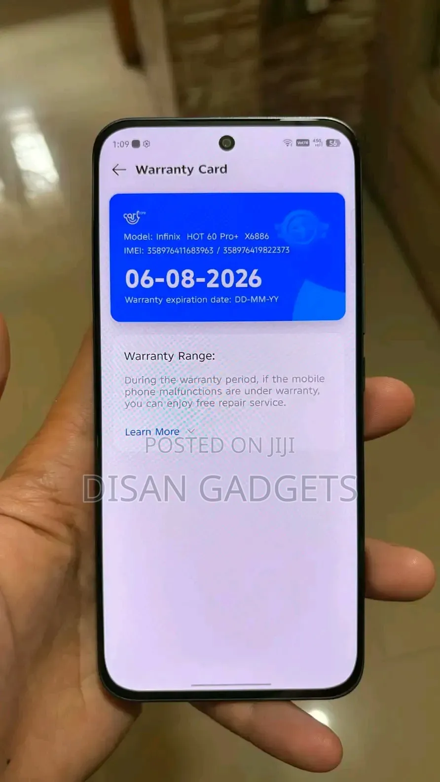New Infinix Hot 60 Pro+ 256 GB Black