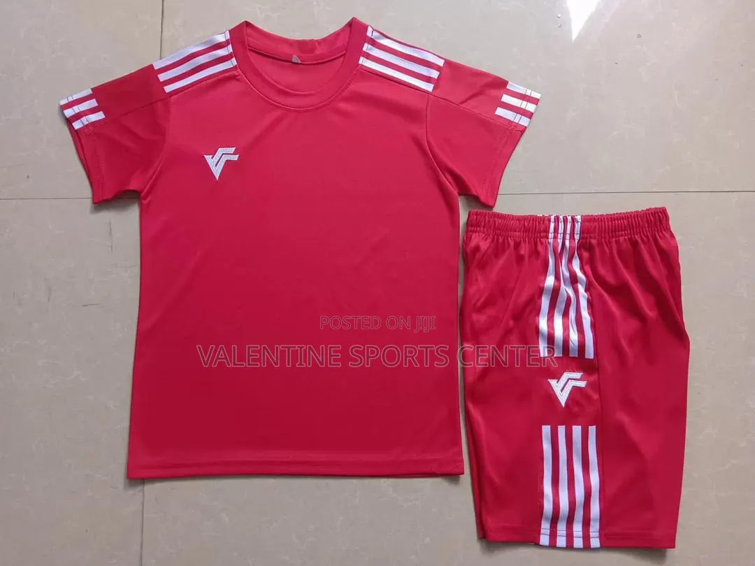Red Colors Football Jerseys Original Material