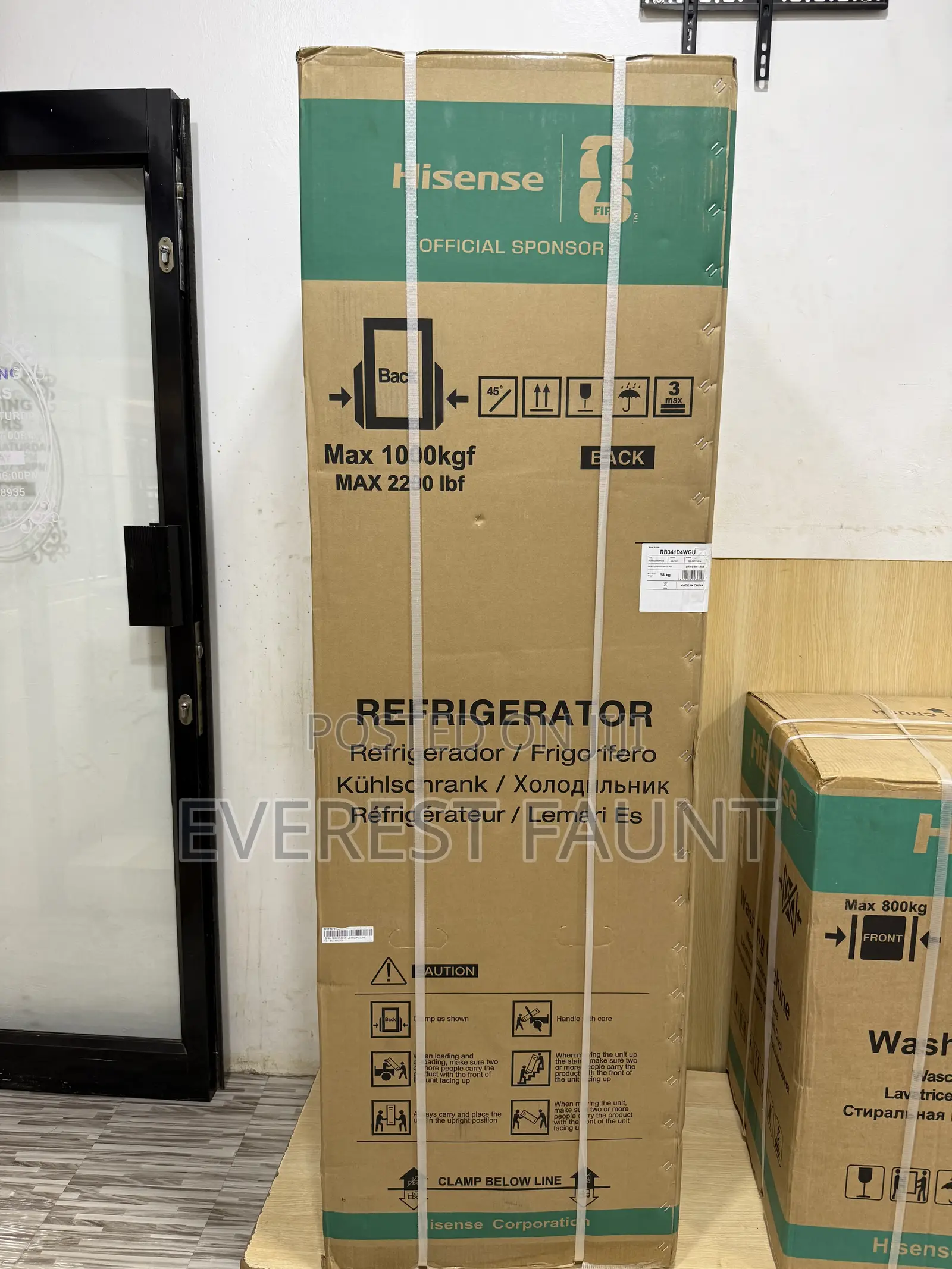 Hisense Rd 341 Liters Refrigerator Bottom Freezer