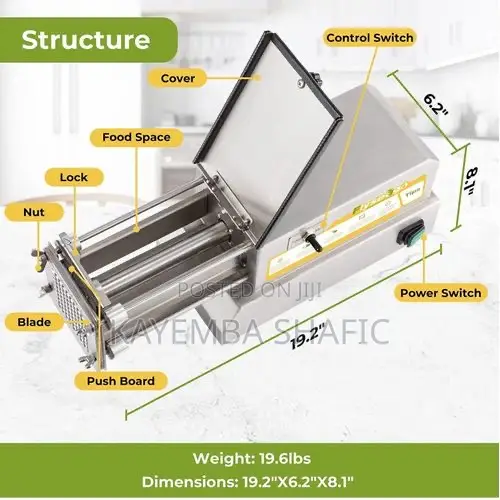 Heavy Duty Commercial Electric Chips Cutter / Potato Slicer