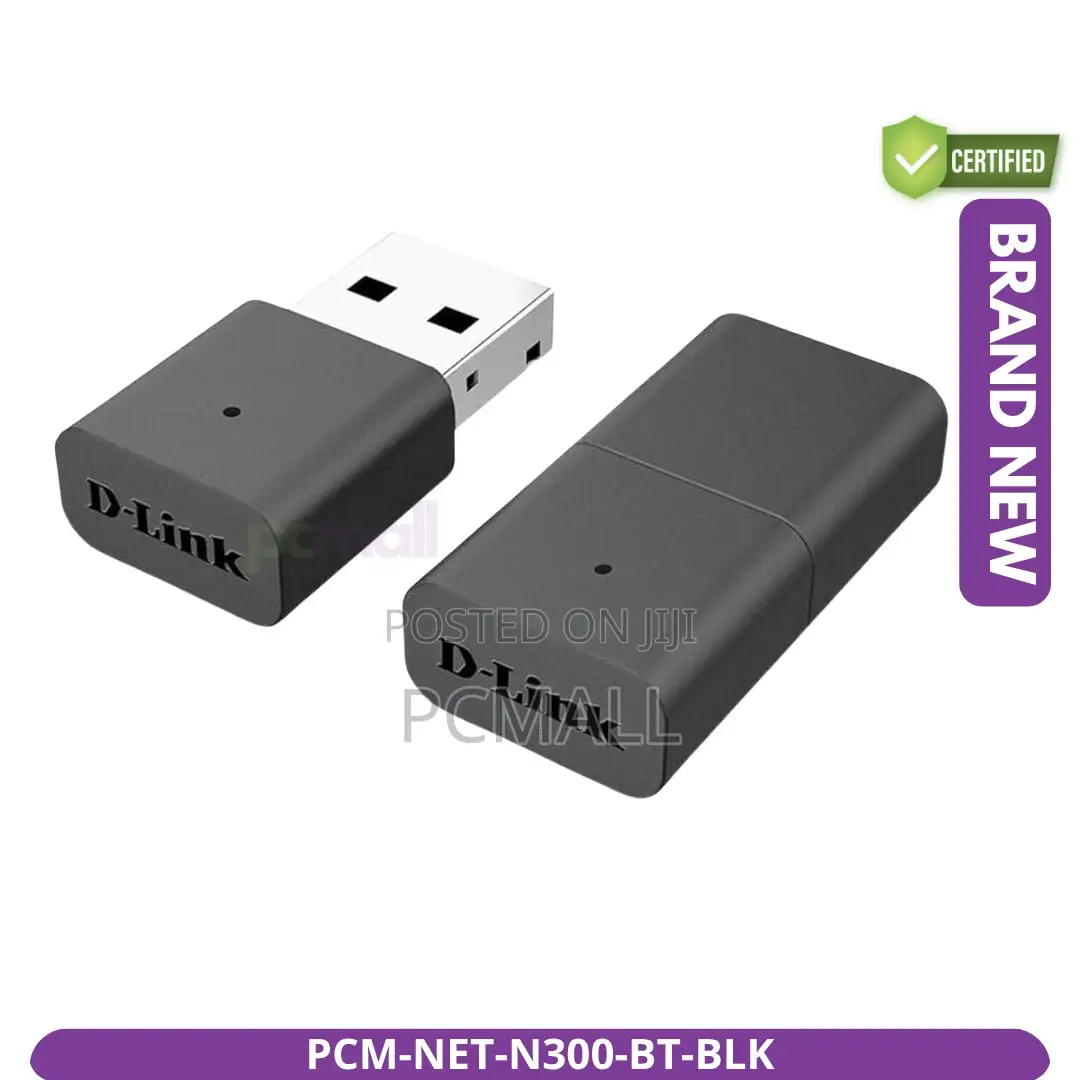 N300 Nano Wifi Bluetooth 2-in-1 Usb Dongle New Black