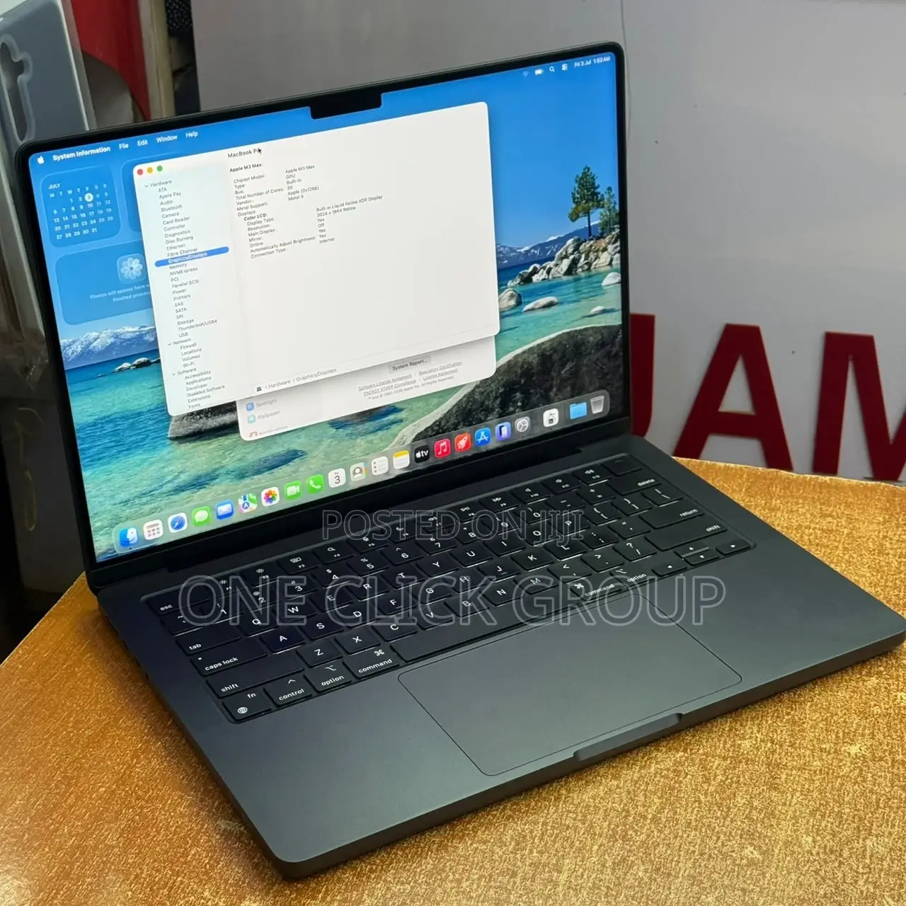 Laptop Apple MacBook Pro 2024 M3 Max 36GB Apple M3 Max SSHD (Hybrid) 1T