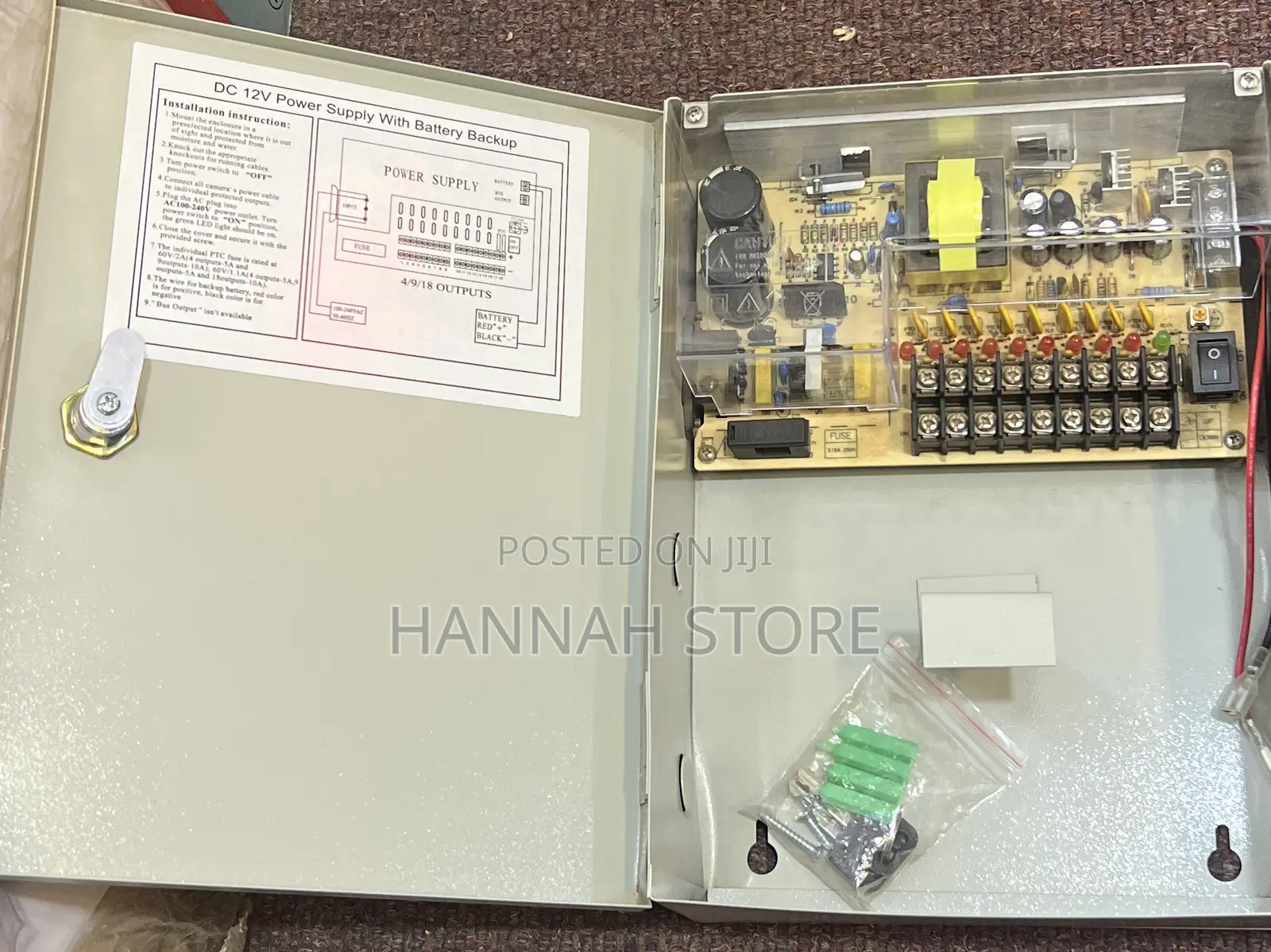 Dc 12v Power Supply With Battery Backup