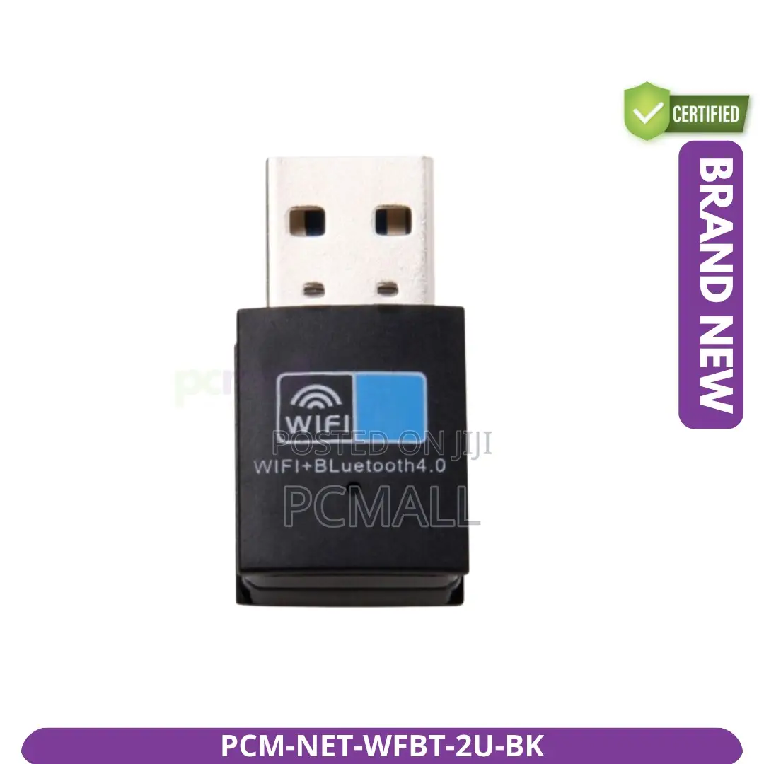 2in1 Usb 2.0 Wifi 4 Bluetooth 4.0 Dongle New Black